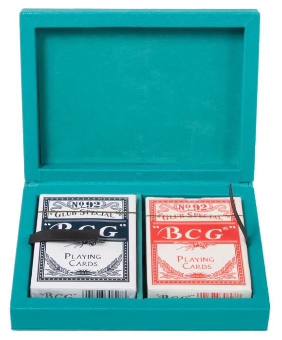 Emma Playing Card Box - Teal main image